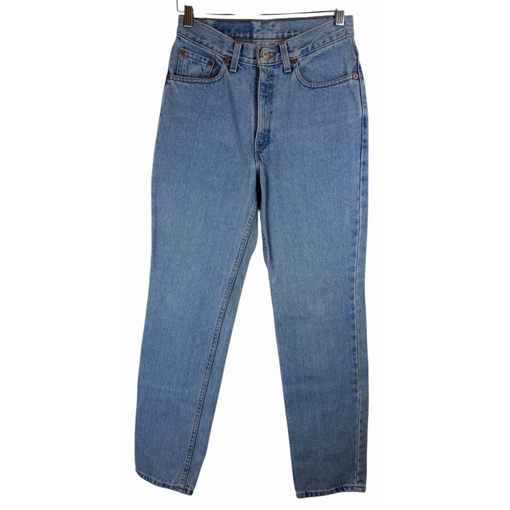 VTG Levi's 512 Junior Denim Blue Jeans Slim Fit Straight Leg USA 7 JR M 27x30.50